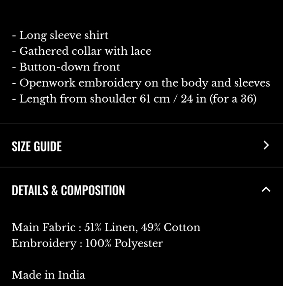 Sezane Lilia Peach Blush Button Down Shirt with Embroidery - Picture 6 of 6